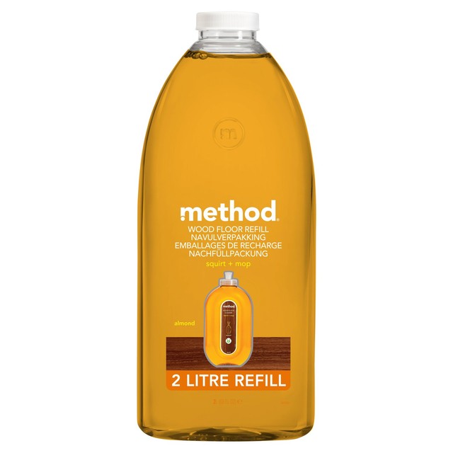 Method wood floor cleaner refill almond scented 2L, imported from the UK