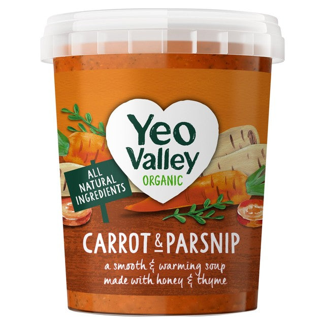 Yeo Valley Organic Carrot, Parsnip & Thyme Soup 400g (British brand)