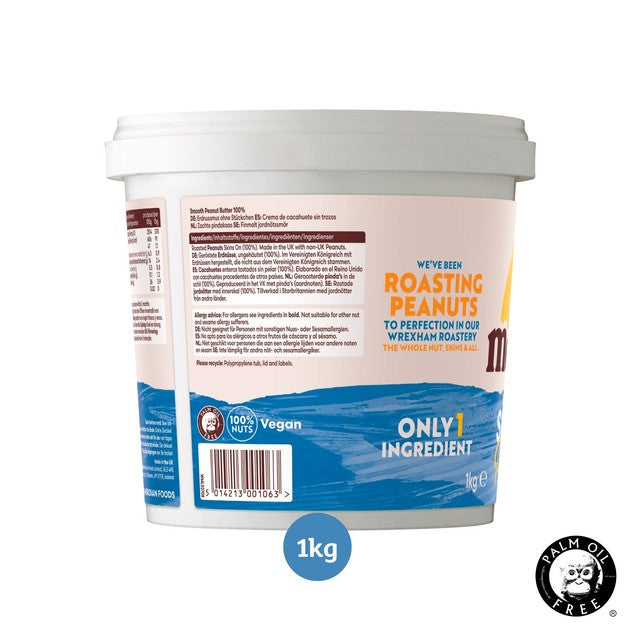 Meridian Organic Smooth Peanut Butter 1000g, imported from the UK