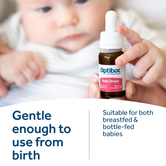 Optibac Probiotics Baby Drops 30 servings, imported from the UK