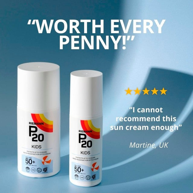 Riemann P20 kids sun cream SPF 50+ 100ml, imported from the UK