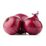 M&S red onions 3 per pack, imported from the UK