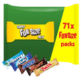 Mars Twix Bounty Snickers Milky Way Funsize Assorted Chocolate Bars Party Bag 1.425kg