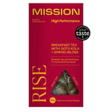 MISSION English Breakfast tea bags with Ginkgo Biloba and Gotu Kola, imported from the UK