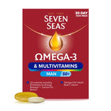 Seven Seas Omega-3 & Multivitamins Man 50+ Men's Vitamin and Omega-3 Supplement 60 Tablets & Capsules