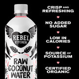 Rebel Kitchen coconut water organic 750ml imported from the UK