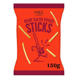 M&S ready salted potato sticks 150g, imported from the UK