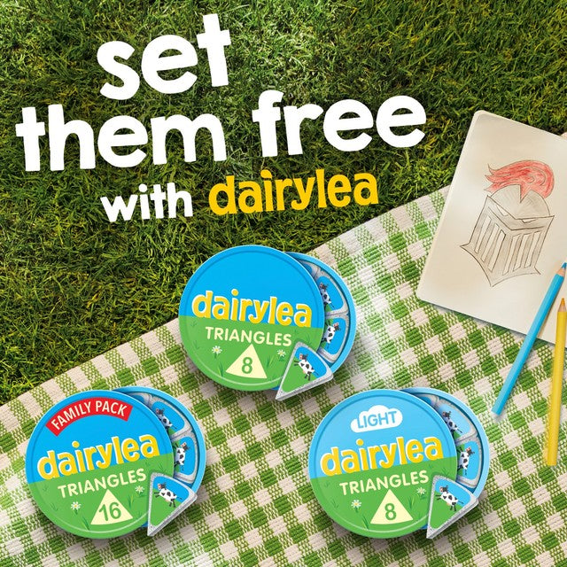 Dairylea cheese spread triangles 16 pack - British product