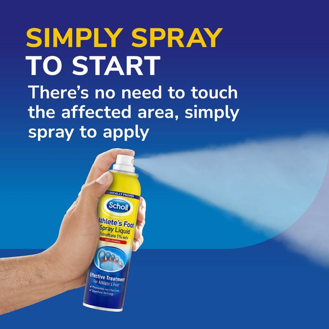 Scholl Athlete's Foot Antifungal Spray 150ml (British brand)