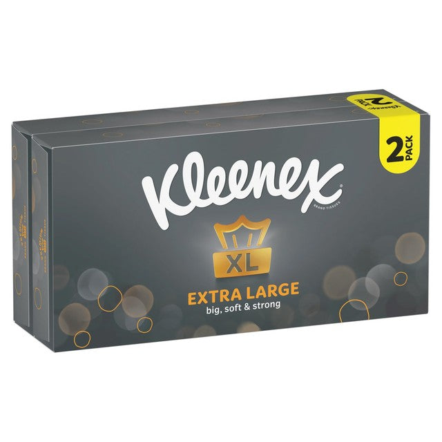 Kleenex facial tissues twin pack 90 sheets each, UK version
