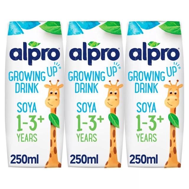 Alpro Soya Growing-Up Dairy-Free Drink 3 x 250ml - British product