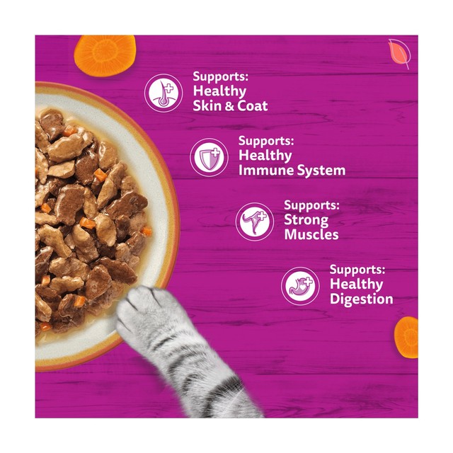 Whiskas Tasty Mix cat food pouches 12 x 85g multipack (British brand)
