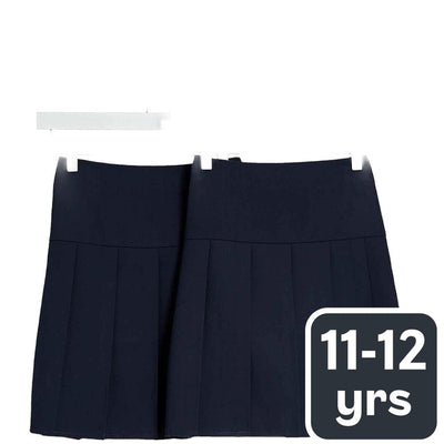 M&S Pleated Skirt Navy School Skirt 11-12 Years