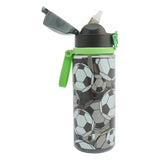 Polar Gear Kids Football Aqua Flip Bottle Reusable Water Bottle 630ml