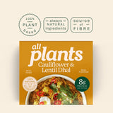 Plants Cauliflower & Lentil Dhal frozen ready meal 300g - British product