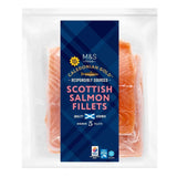 M&S Scottish skin on salmon fillets 600g, imported from the UK