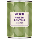 Ocado green lentils in water 400g, imported from the UK