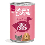 Edgard & Cooper puppy wet dog food with duck and chicken 400g - British product