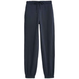 M&S Women's Drawstring Cuffed Joggers Navy Bottoms Size 14