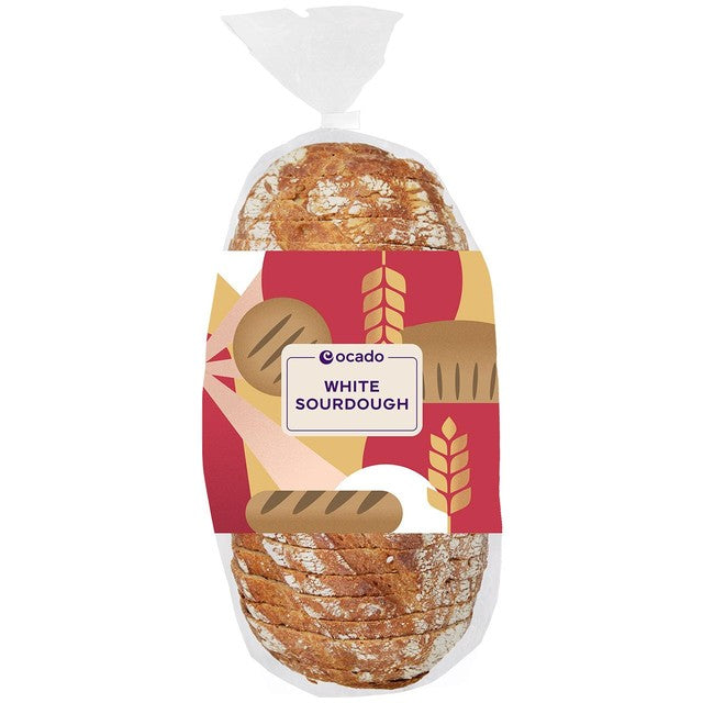 Ocado White Sourdough Bread 800g, imported from the UK