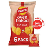 Walkers Baked Sea Salt Crisp Multipack Snack 6 Packs