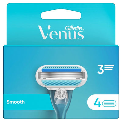 Gillette Venus Smooth Razor Blades Women's Razor Blade Refills 4-Pack