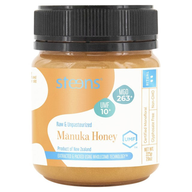 Steens MGO 263 UMF10 Manuka Honey 225g (British brand)
