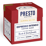 Presto Espresso Intenso Instant Coffee Bags 10 Pack