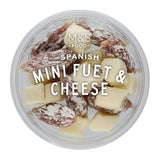M&S Spanish mini fuet and cheese snack 100g, imported from the UK