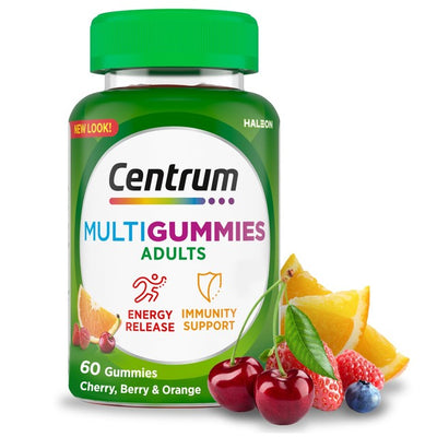 Centrum Multigummies Mixed Flavour Multivitamin Gummies 60 Gummies