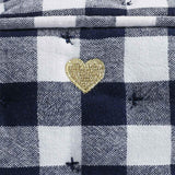 M&S blue and white gingham cosmetic bag, imported from the UK