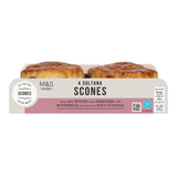 M&S sultana scones 4 pack, imported from the UK