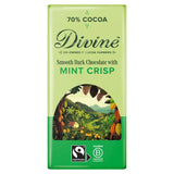 Divine 70% Dark Chocolate with Mint Crisp Bar 90g
