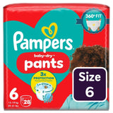 Pampers Baby-Dry Disposable Nappy Pants Essential Pack Size 6 (15kg+)