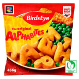 Birds Eye Original Alphabites frozen potato shapes 456g - British product