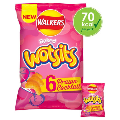 Walkers Wotsits Prawn Cocktail Savoury Snacks Multipack