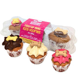 The Barking Bakery Trio of Mini Iced Woofins Dog Treat Muffins