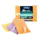 Minky M Cloth Anti-Bacterial Microfibre Scrub Pads 3 Pack