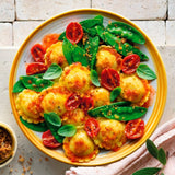 Rana fiore pasta with tomato, mozzarella, and basil 250g, imported from the UK