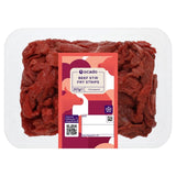 Ocado lean beef stir fry strips 357g, imported from the UK