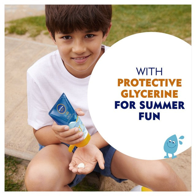 Nivea Kids Protect & Play Ultra SPF 50+ Sun Cream 150ml, imported from the UK