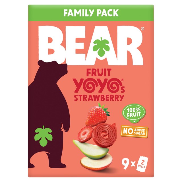 Bear strawberry fruit yoyos 9 x 20g - British product