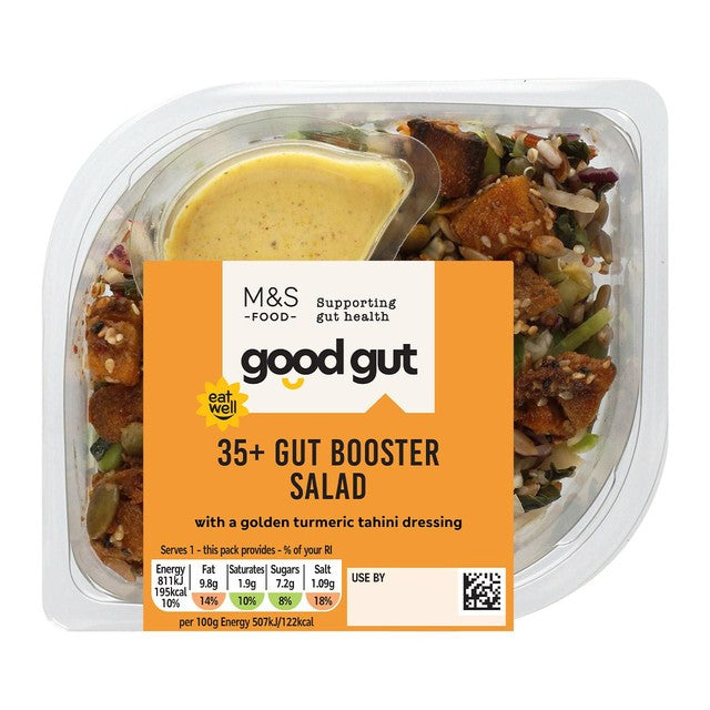 M&S Good Gut 35+ Gut Booster Salad 160g, imported from the UK