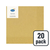 Duni Gold 3ply Tissue Napkins 20 Pack