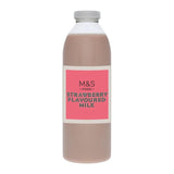 M&S Strawberry Flavoured Milk British Dairy Drink 750ml