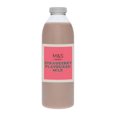 M&S Strawberry Flavoured Milk British Dairy Drink 750ml