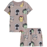 M&S Marvel Shortie Brown Pyjamas 7-8 Years