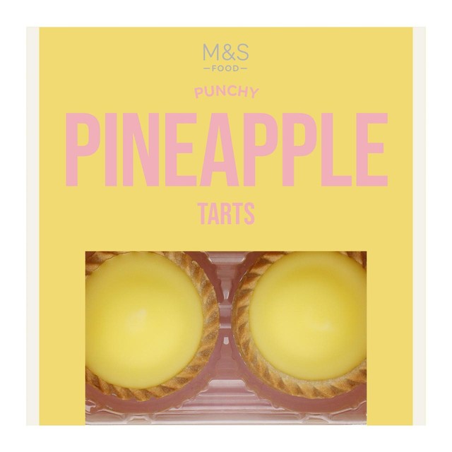 Marks and Spencer pineapple tarts 4 x 59g, imported from the UK
