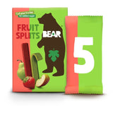 Bear Fruit Splits Strawberry & Apple Fruit Snack Bars 5 x 20g