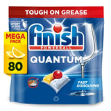 Finish Quantum All in One Dishwasher Tablets Lemon 80 Tabs